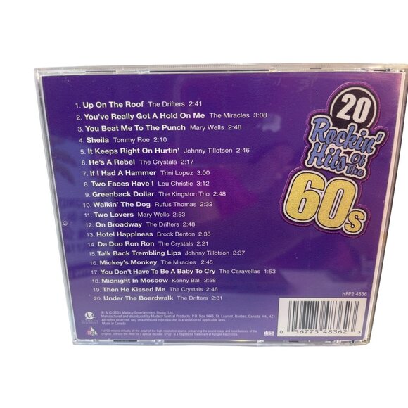 100 Rockin Hits Of The 60s Music CD Album Nostalgic 5 Disks By Original Artists - Picture 11 of 13